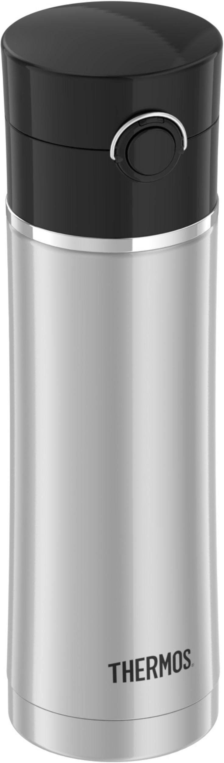 Thermos 16oz Black Drink Bottle with Tea Infuser