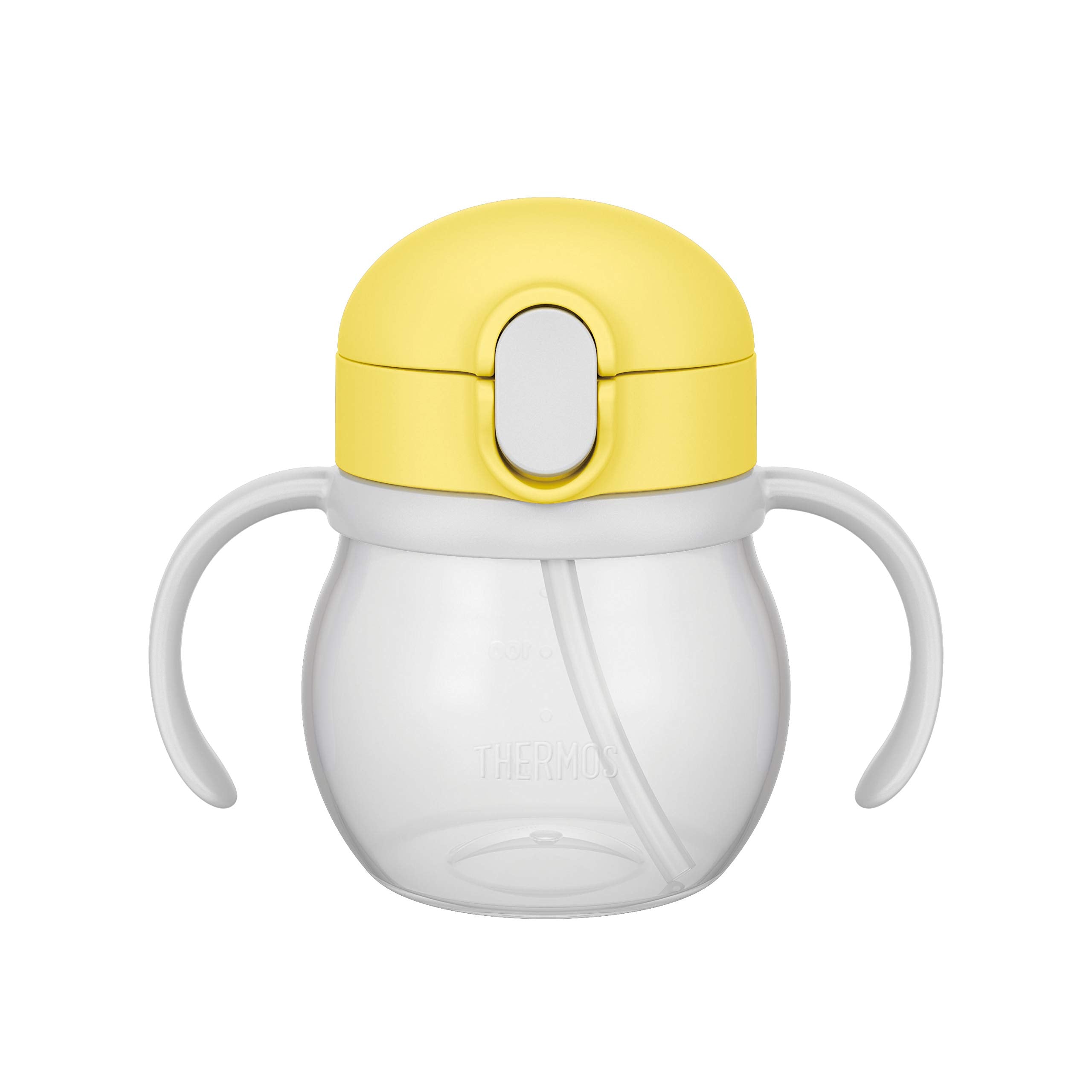 Thermos 250ml Leak-Proof Baby Straw Mug in Lemon Yellow