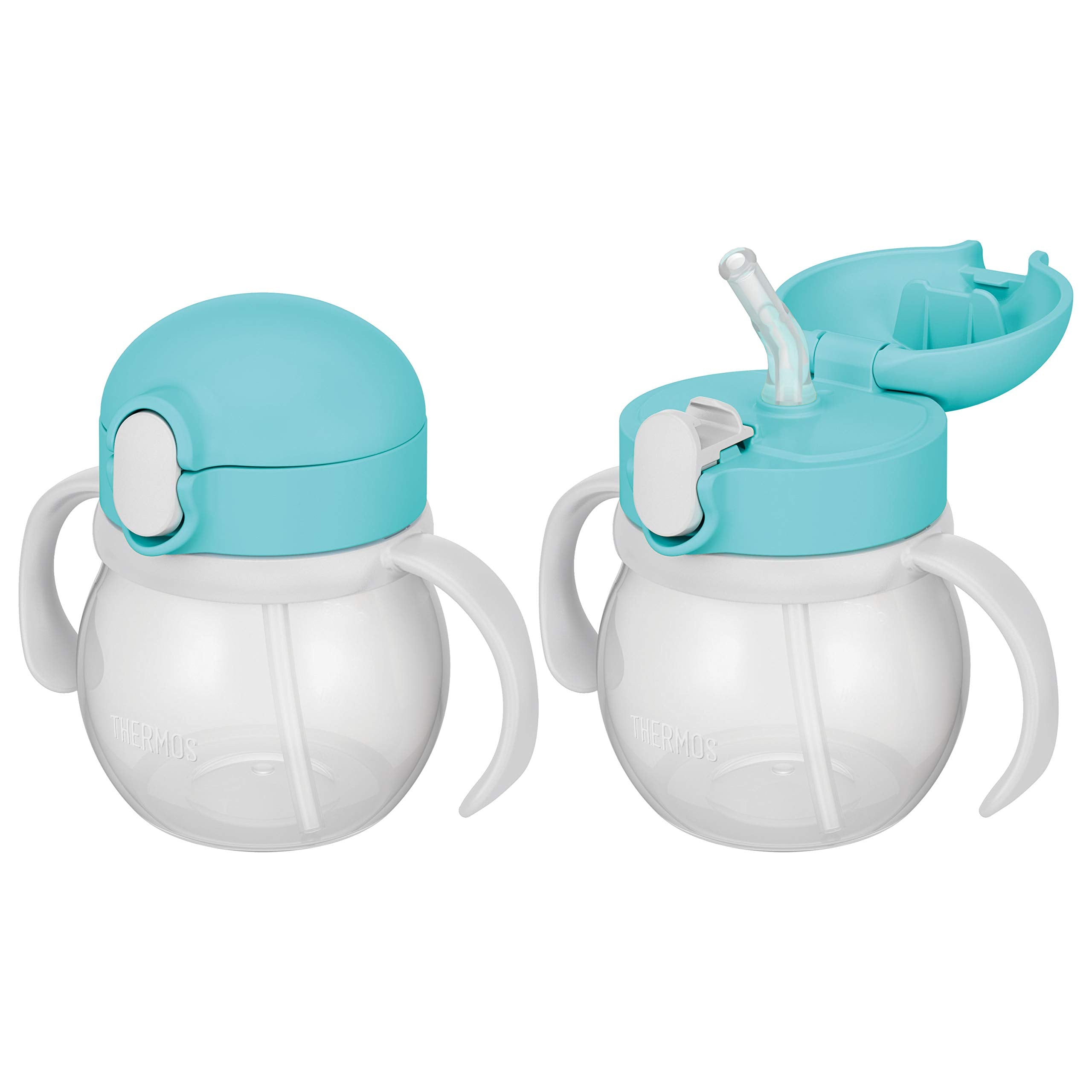 Thermos 250ml Leak-Proof Baby Straw Mug in Mint Blue