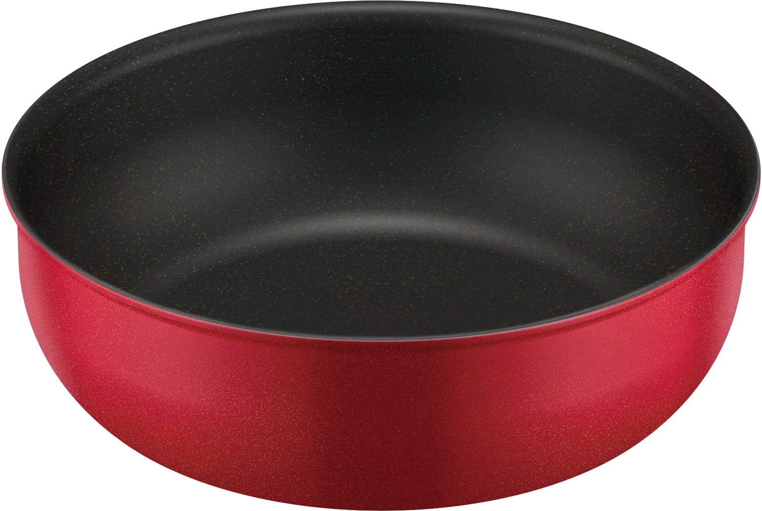 Thermos 24cm Red Durable Series Frying Pan with Removable Handle - IH Compatible