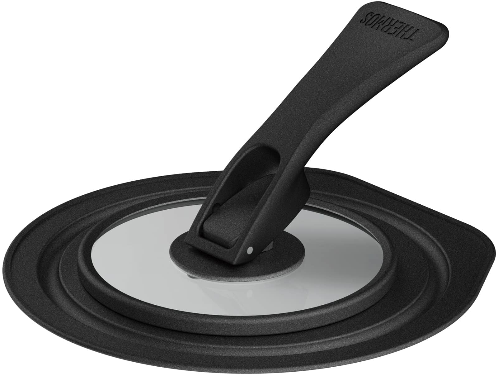 Thermos Black Folding Pot and Pan Lid 16cm Compatible - KLF-001 BK