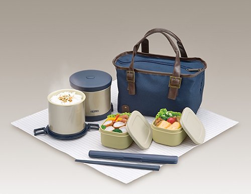 Thermos DBW-361 NVY Navy Insulated Lunch Box 0.8 Cups Capacity