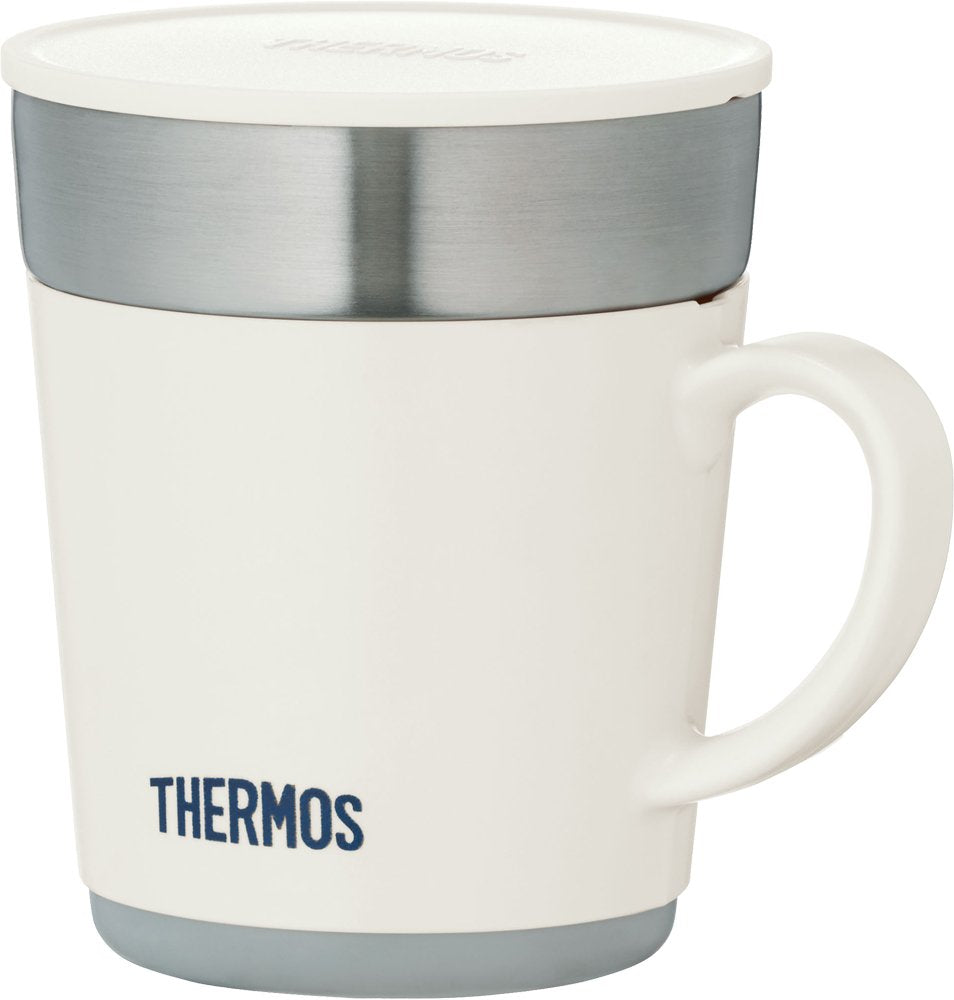 Thermos JDC-241 WH White Insulated Mug 240ml Capacity - Perfect for Hot & Cold Drinks