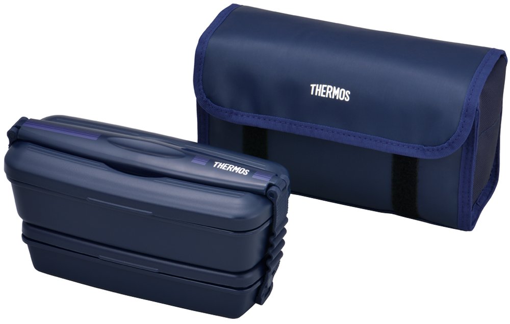 Thermos 2 Tier Fresh Lunch Box 900Ml Navy Blue Djb-905W Nb