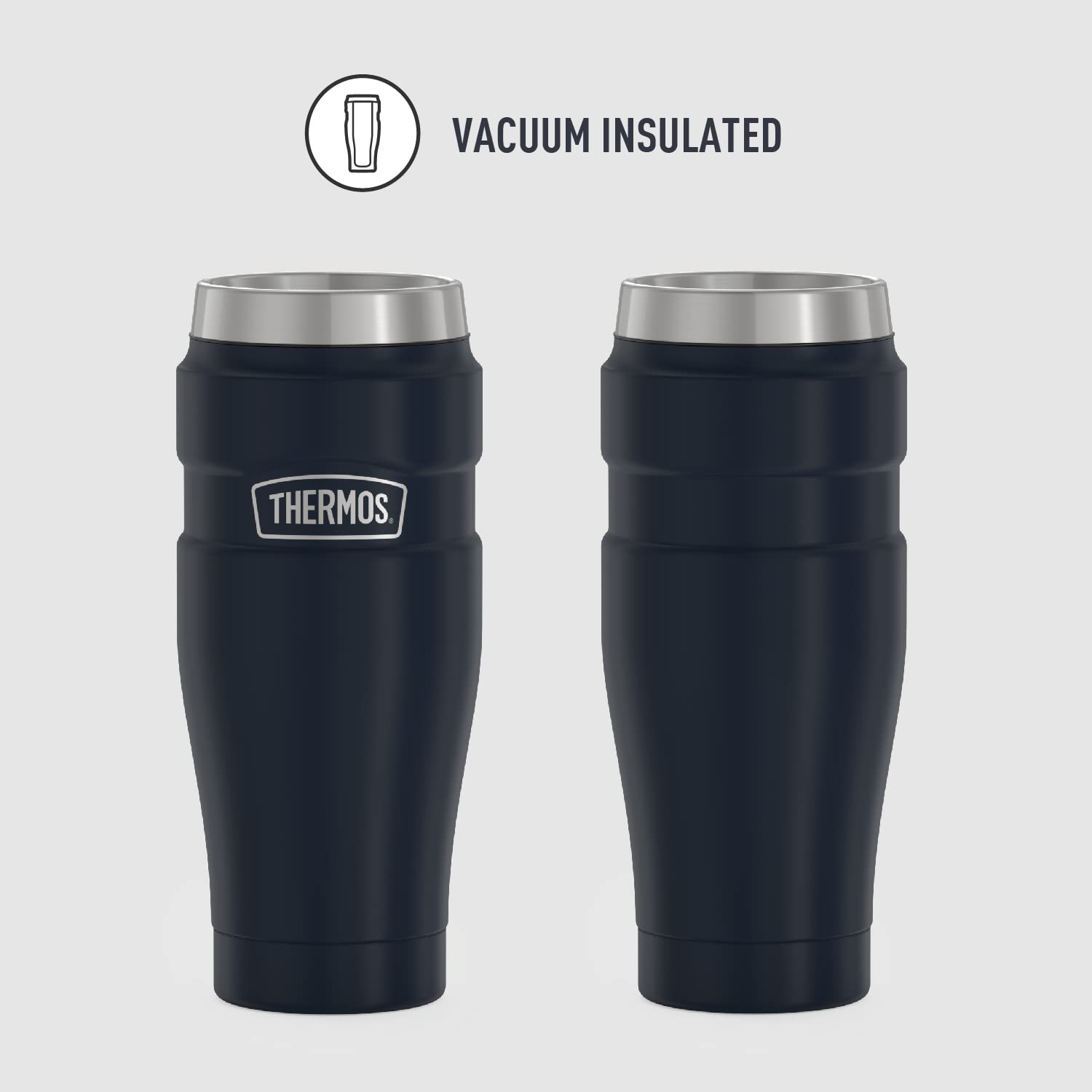 Thermos Stainless King 1-Pack Matte Blue Travel Tumbler