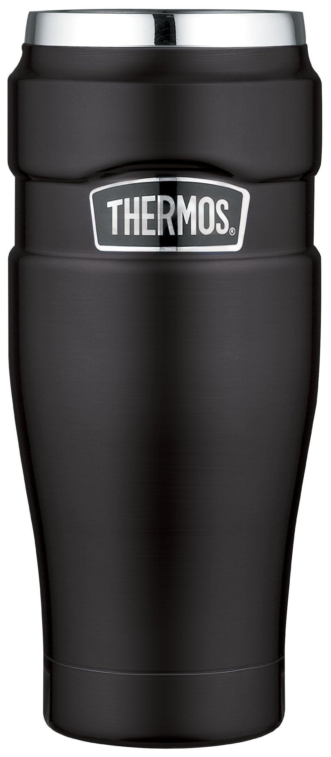 Thermos Stainless King Black Travel Tumbler Compact 16-Ounce/450ml Capacity