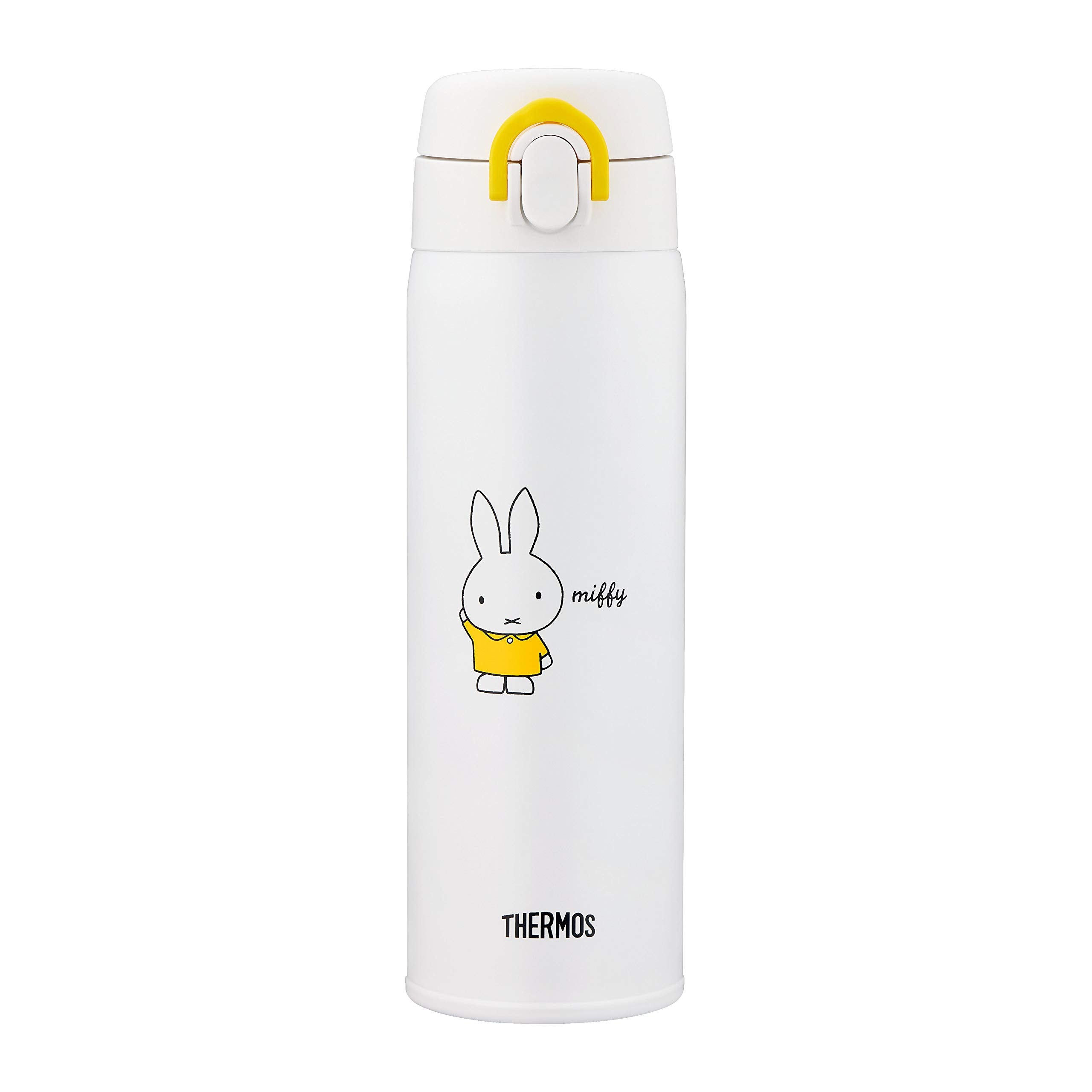 Thermos Miffy Jnx-501B Stainless Steel Milk Preparation Bottle Yellow White 500ml