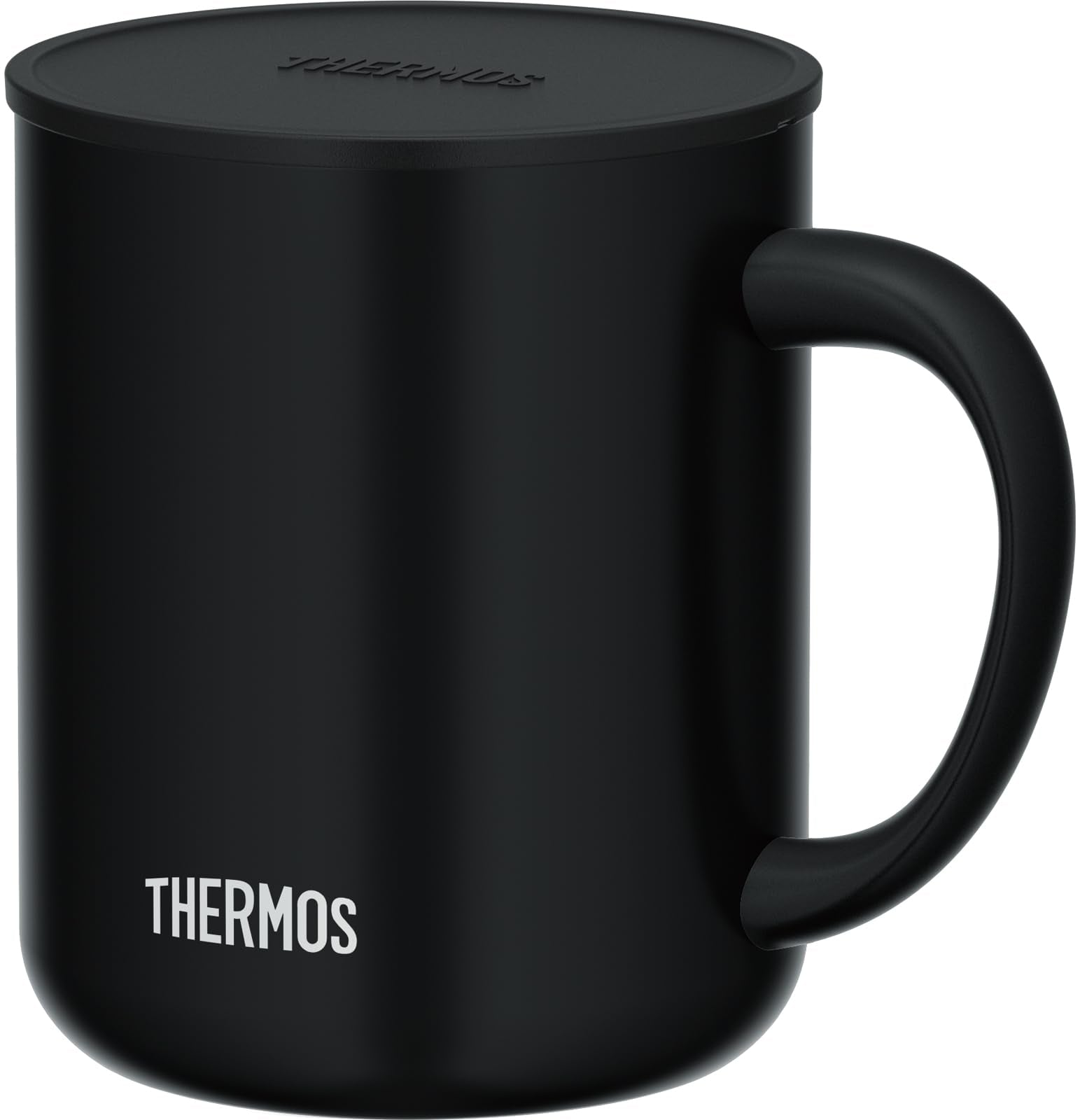 Thermos 450ml Insulated Stainless Steel Vacuum Mug in Smoke Black JDG-452C