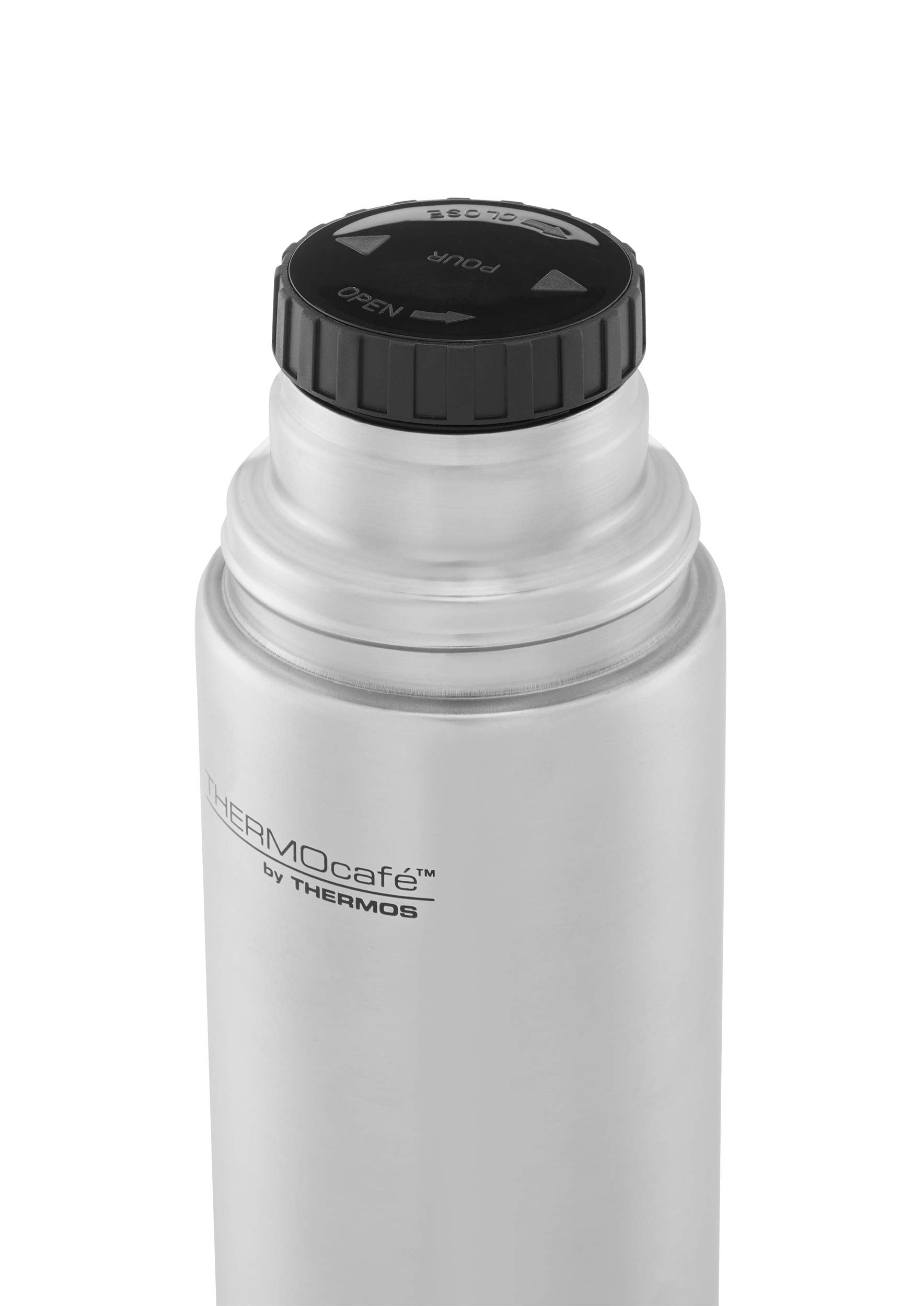 Thermos Thermocafe 1.0L Stainless Steel Flask - Leakproof Insulated