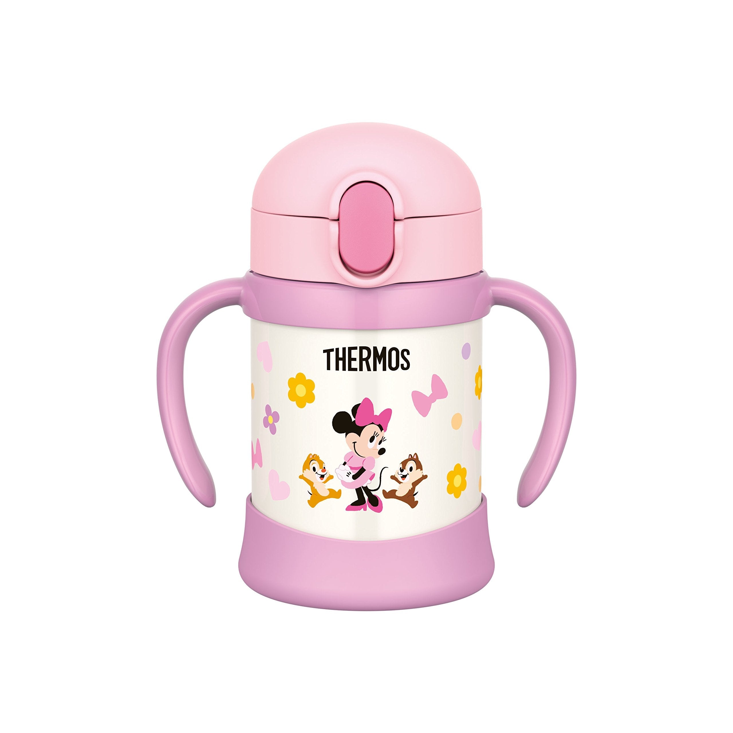 Thermos Baby Straw Mug Fhv-250Ds - Vacuum Flask in Light Pink for Babies 9 Months+