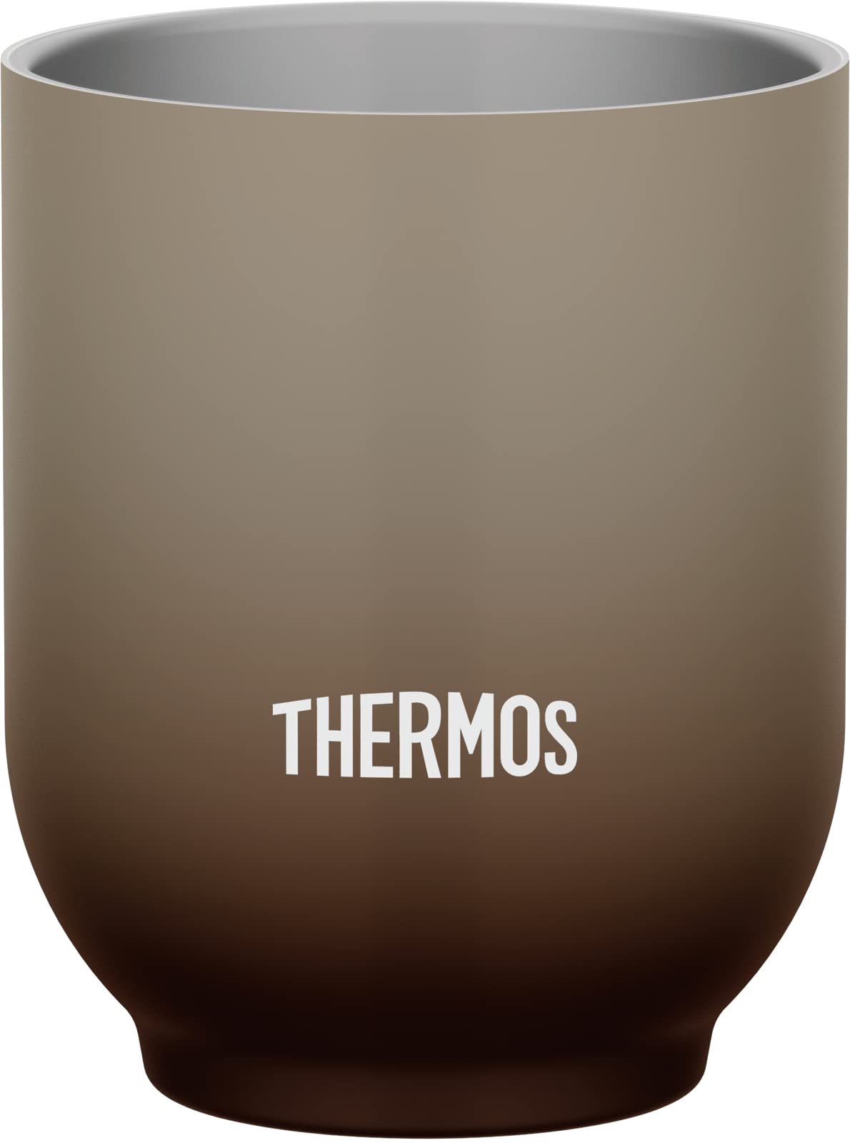 Thermos Brand 240ml Brown Vacuum Insulated Teacup Model JDT-240 BW