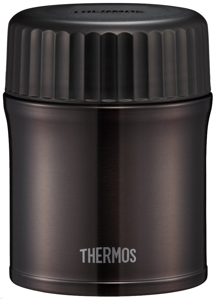 Thermos 0.38L Black Vacuum Insulated Food Container Jbi-381 Bk