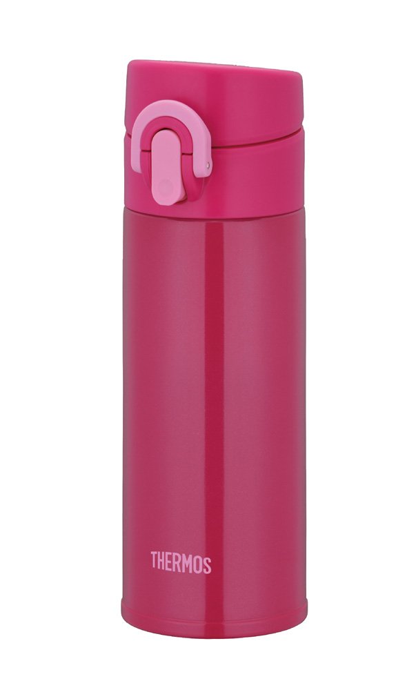 Thermos Vacuum Insulated 0.3L Mobile Mug Japan - One Touch Open Pink Jni-300