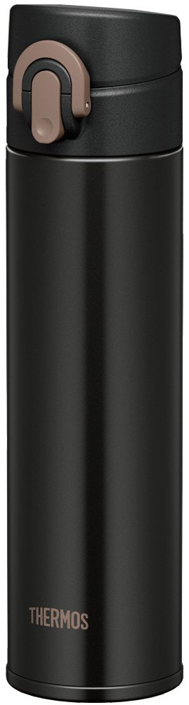 Thermos 0.4L Matte Black Vacuum Insulated Mobile Mug - One Touch Open Type