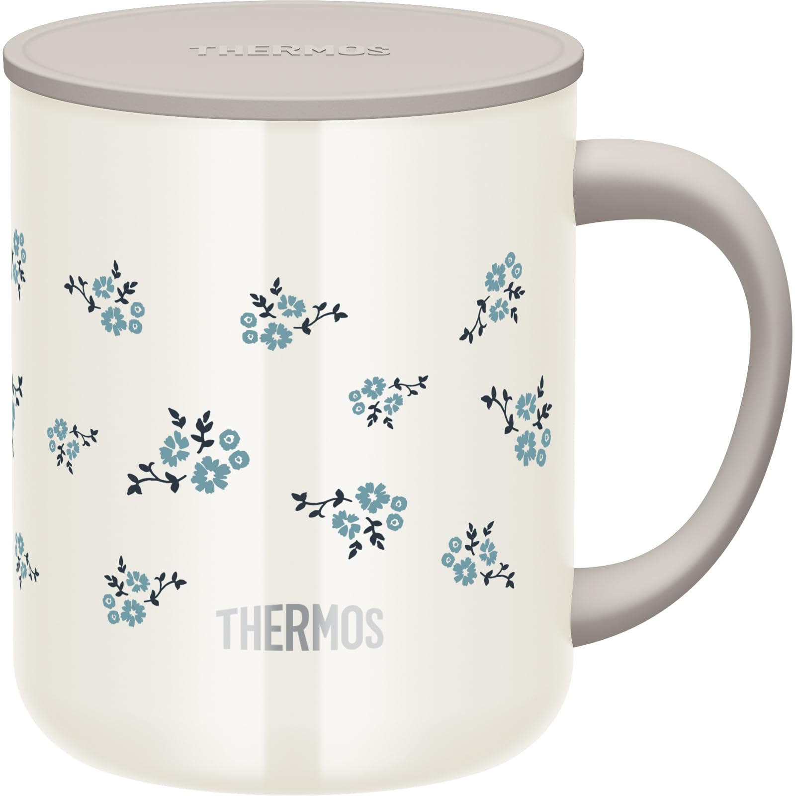 Thermos Blue Flower 450ml Vacuum Insulated Mug Jdg-452Ltd B-Fl