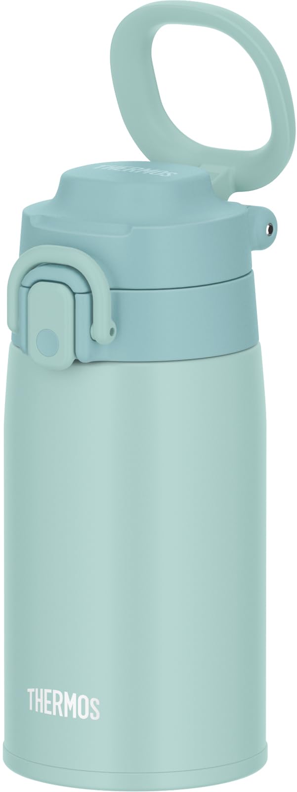 Thermos 400ml Mint Blue Vacuum Insulated Portable Mug with Carry Loop