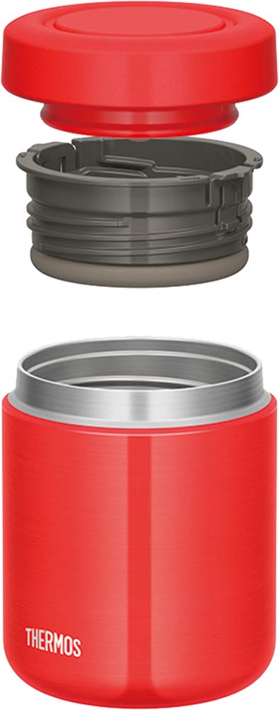 Thermos 400ml Red Vacuum Insulated Soup Jar JBR-400