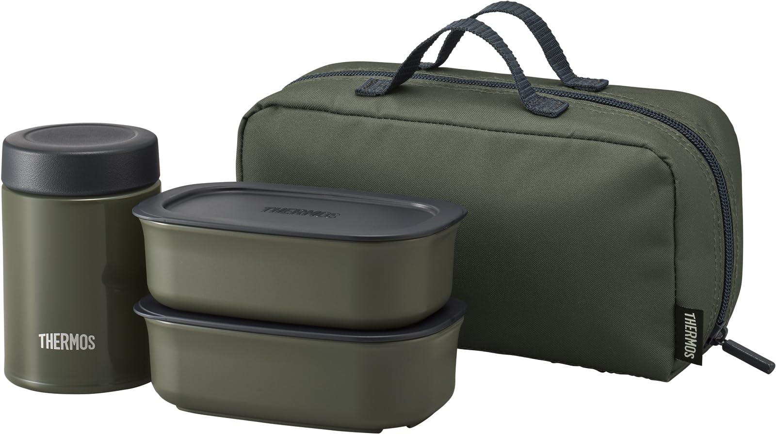 Thermos 800ml Vacuum Insulated Soup Lunch Set in Khaki - JEA-801 KKI Model