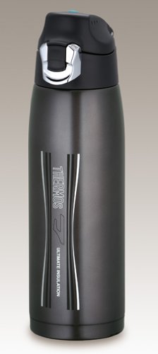 Thermos Fff-800F Bk 0.8L Vacuum Insulated Black Sports Bottle