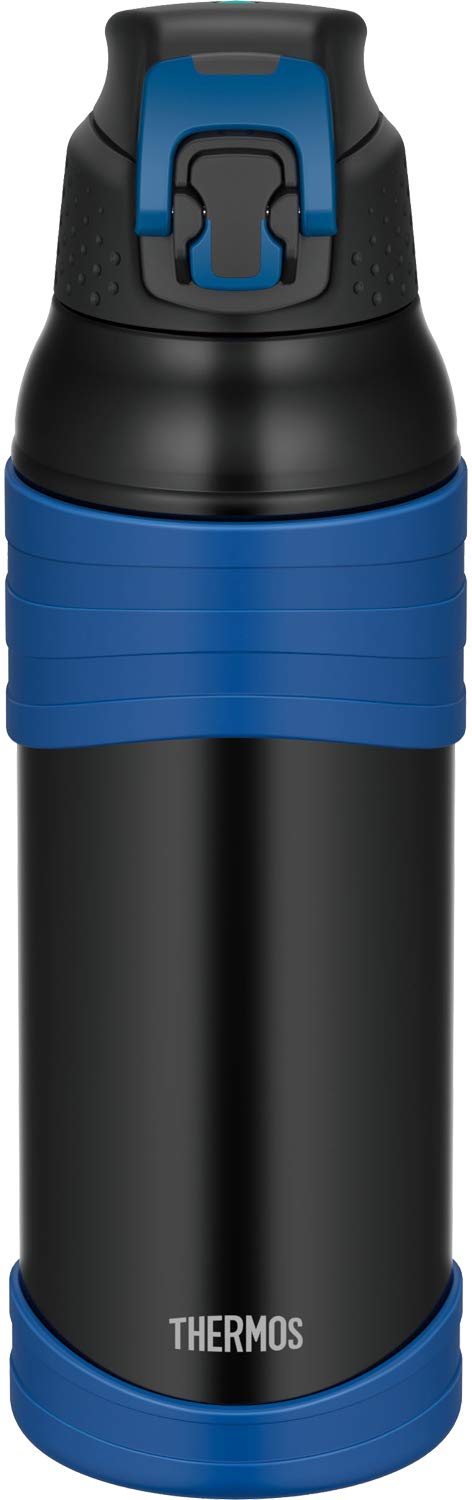 Thermos 1.0L Black Blue Vacuum Insulated Sports Bottle for Cold Storage - Fjc-1000 Bk-Bl