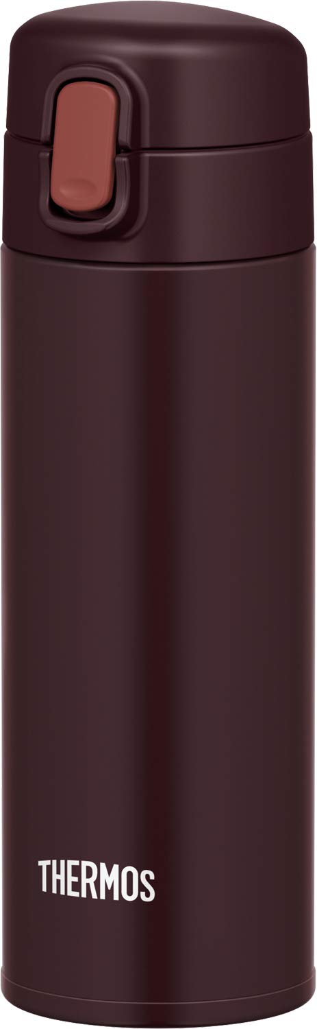 Thermos FJM-350 BW Vacuum Insulated Straw Bottle Brown 350ml Cold Storage