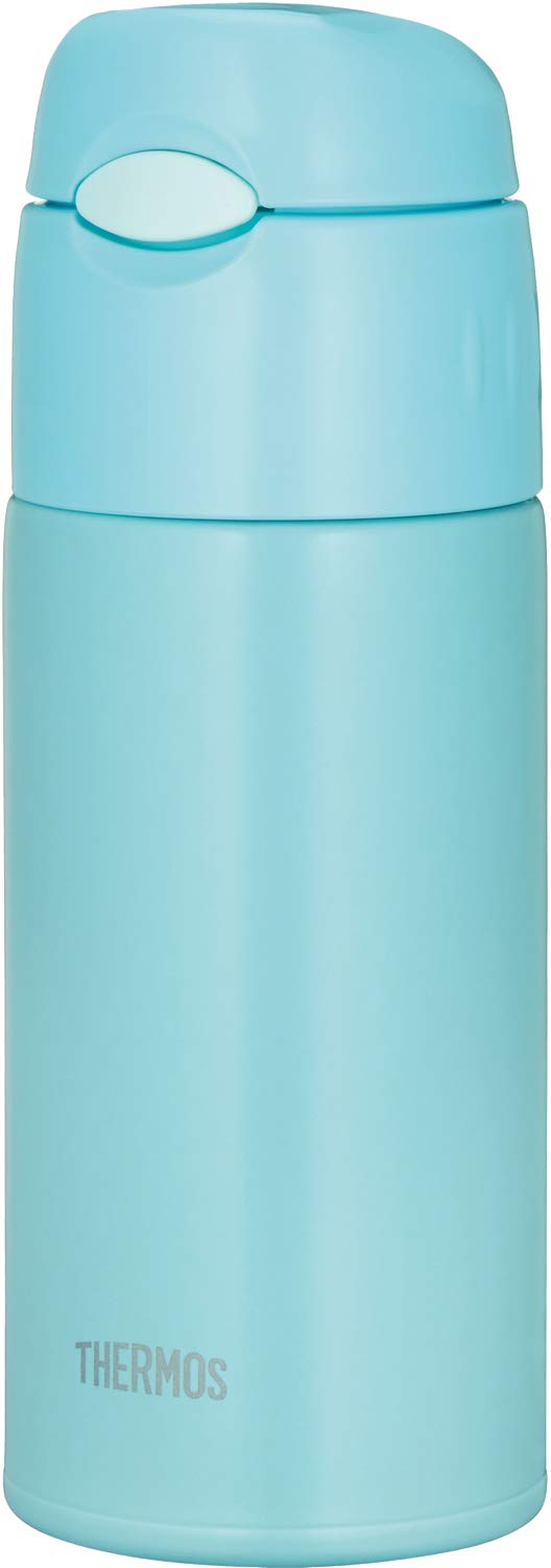 Thermos Pastel Green 400ml Vacuum Insulated Straw Bottle for Cold Storage