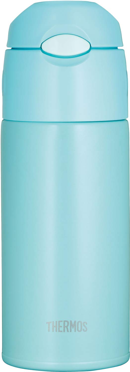 Thermos Pastel Green 400ml Vacuum Insulated Straw Bottle for Cold Storage