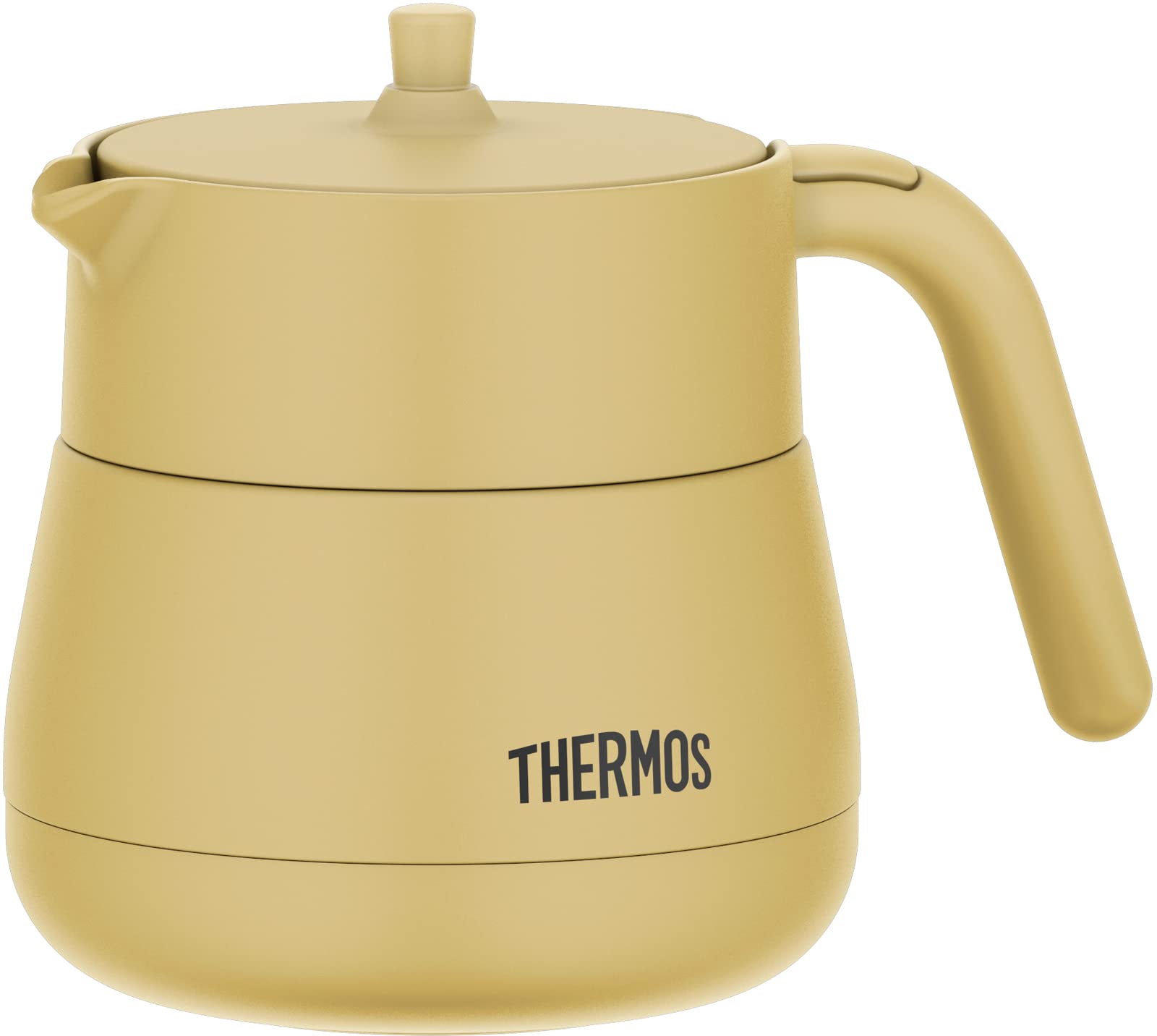 Thermos 450Ml Vacuum Insulated Teapot With Strainer Beige - Tte-450