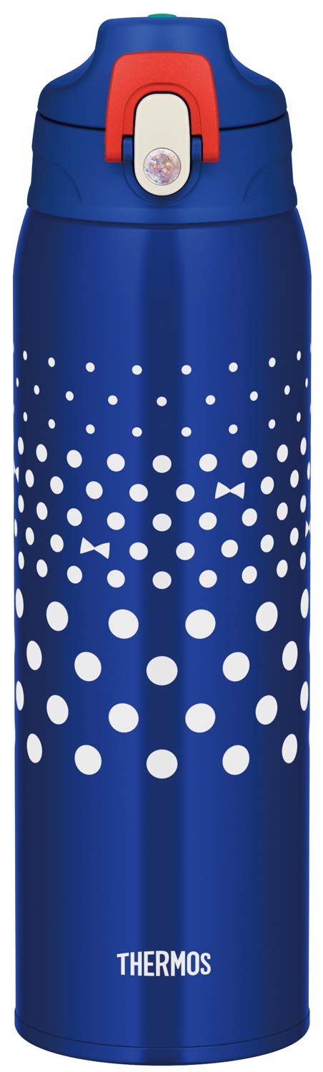 Thermos 1.0L Vacuum Insulated Water Bottle Navy Dot Fjj-1000Wf Nvd