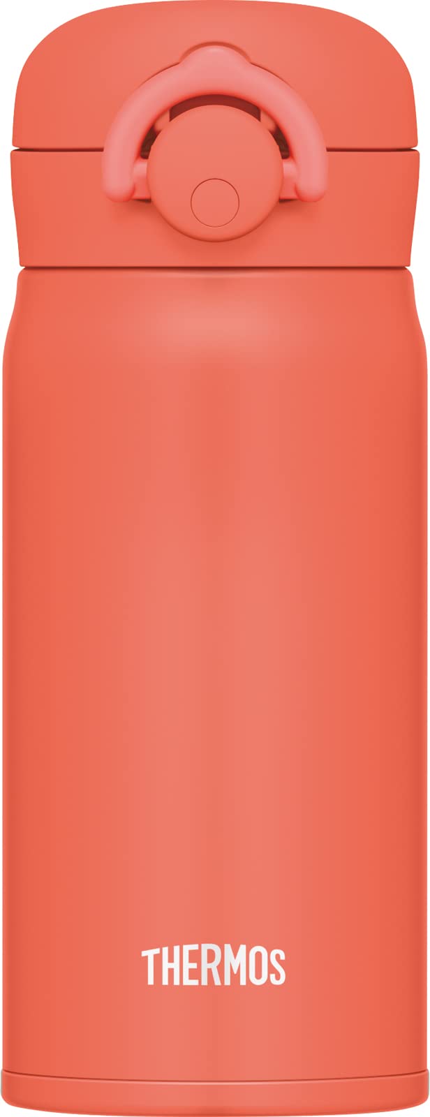 Thermos Jnr-353 350Ml Mobile Mug Vacuum Insulated Water Bottle Coral Orange