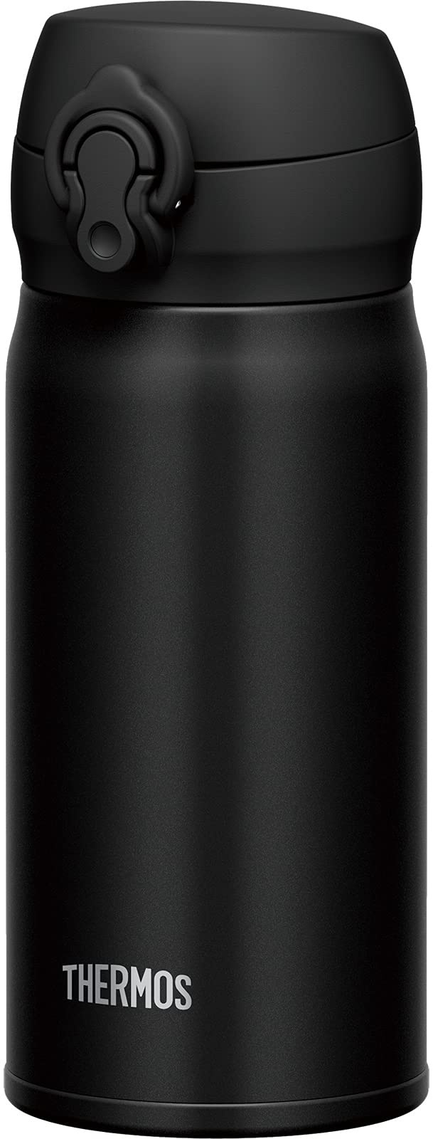 Thermos 350ml Vacuum Insulated Water Bottle Deep Black Mobile Mug - JNL-355 DPBK