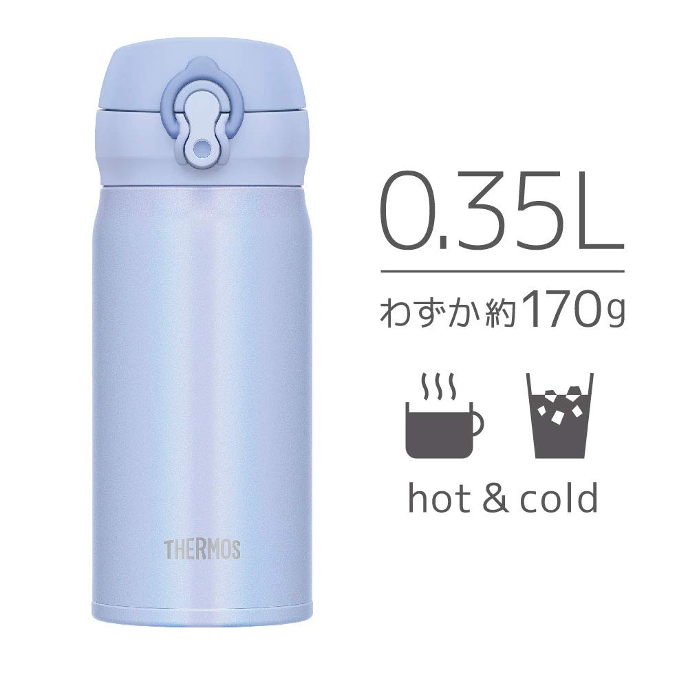 Thermos Japan Vacuum Insulated Water Bottle 350Ml Powder Blue Jnl-354 Pwb