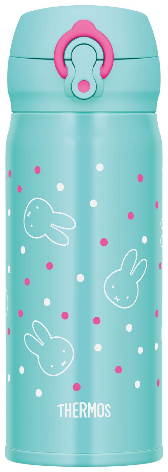 Thermos Japan Vacuum Insulated Water Bottle 400Ml Miffy Mint Green Jnl-403B Mg