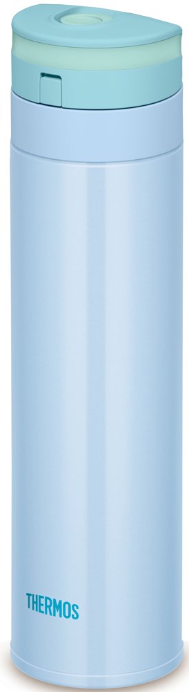 Thermos 0.45L Blue Water Bottle Vacuum Insulated Mobile Mug Japan One Touch Open Type Jns-450Bl