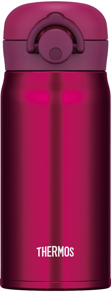 Thermos Vacuum Insulated Water Bottle One Touch Open 350Ml Wine Red Japan Jnr-350 Wnr