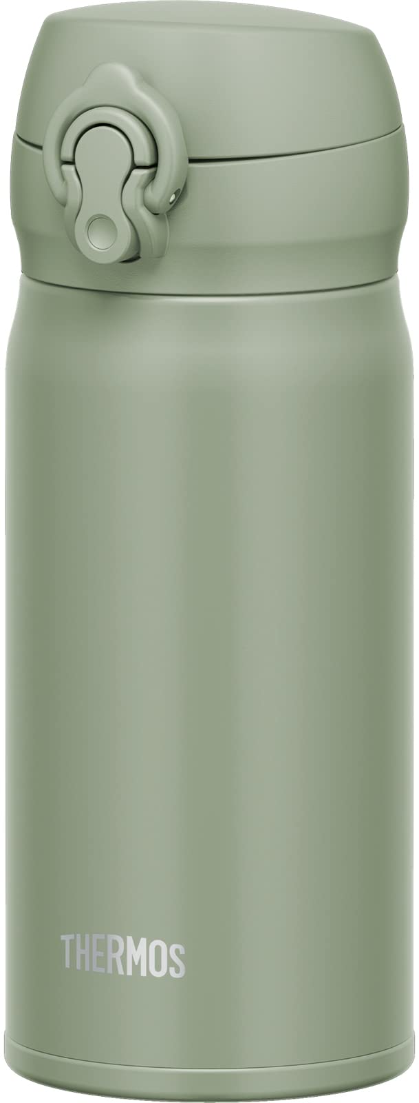 Thermos JNL-356 SMKKI Stainless Steel Water Bottle Insulated 350ml Mug Lightweight One-Touch Open Smoke Khaki