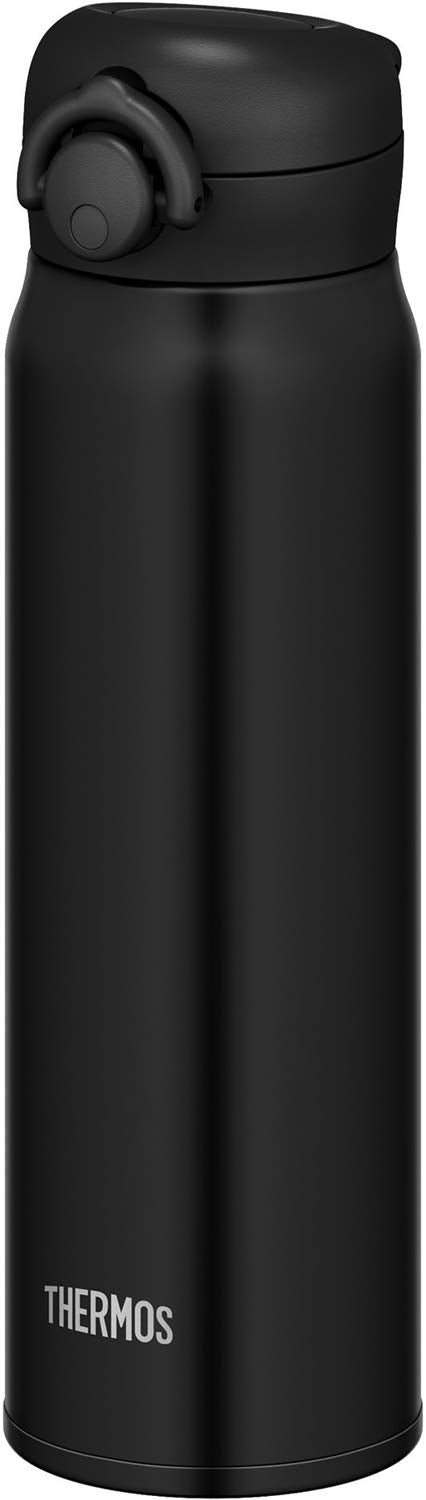 Thermos 600ml Vacuum Insulated Portable Water Bottle Matte Black JNR-601-MTBK