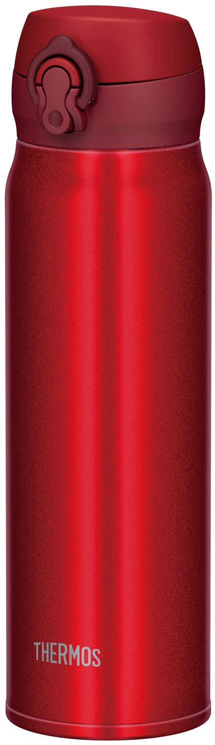 Thermos 600Ml Vacuum Insulated Portable Water Bottle in Metallic Red