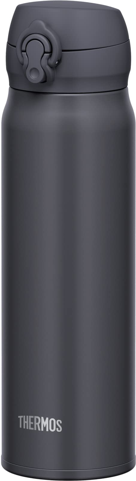 Thermos JNL-606 SMB Stainless Steel Water Bottle 600ml Vacuum Insulated Easy-to-Clean Lightweight Smoke Black