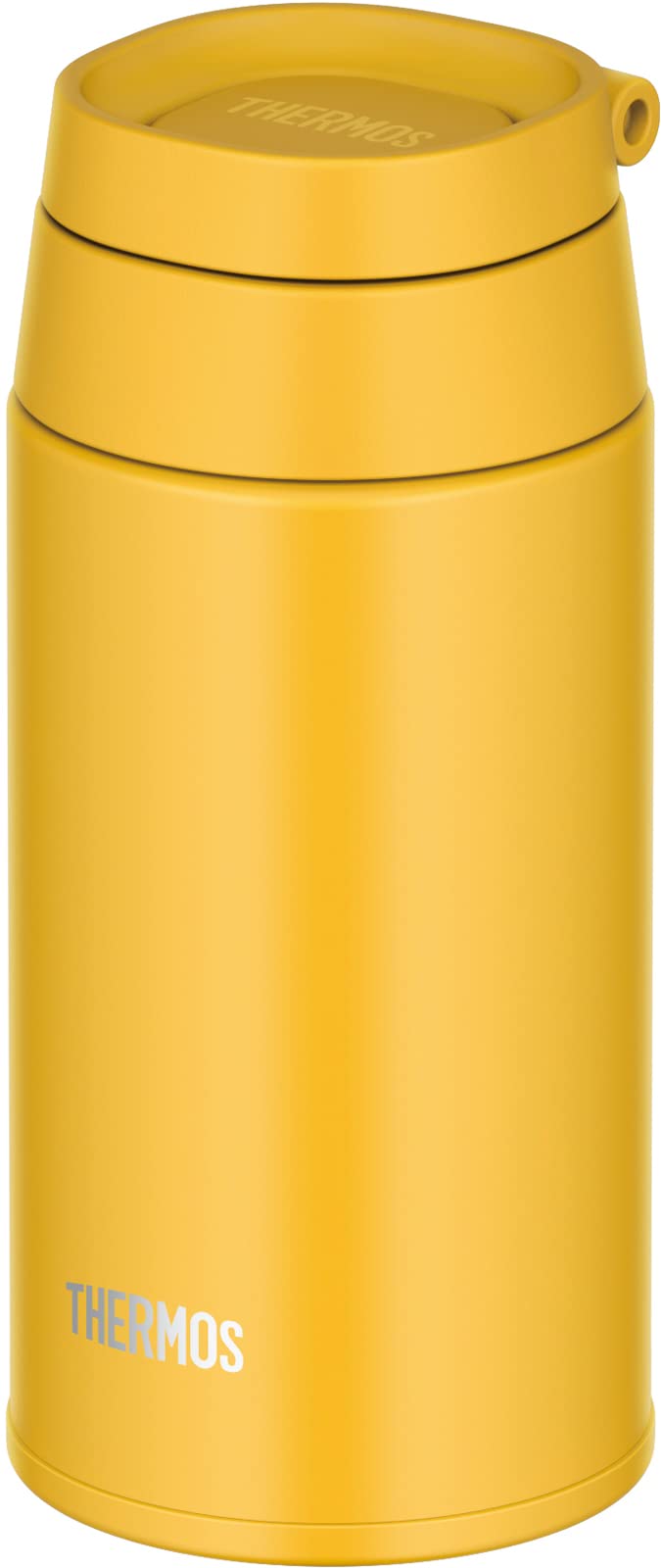 Thermos 380ml Yellow Portable Vacuum Insulated Water Bottle with Carry Loop