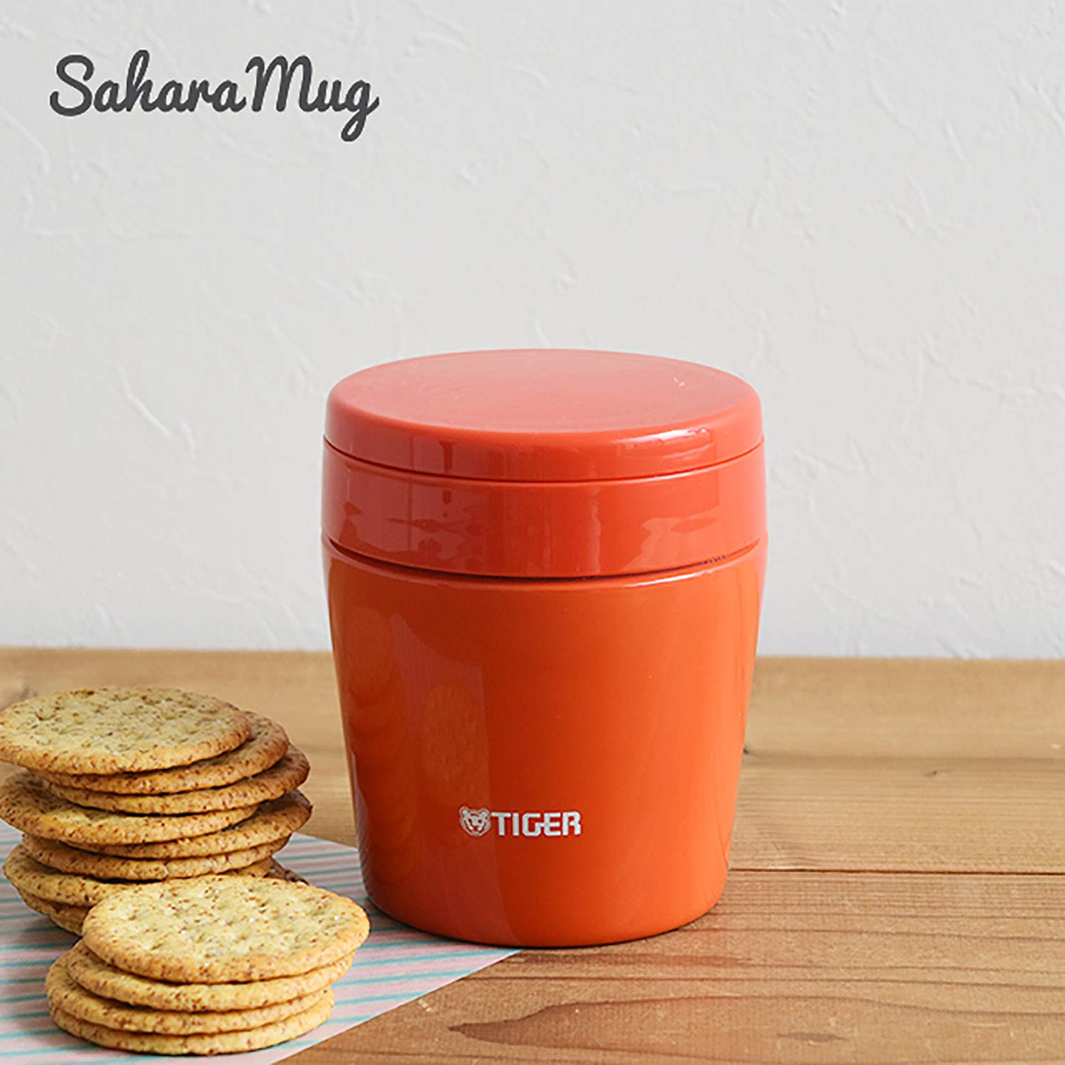 Tiger Thermos Vacuum Insulated Soup Jar 250Ml Wide Mouth Round Bottom Japan Chili Red Mcl-B025-Rc