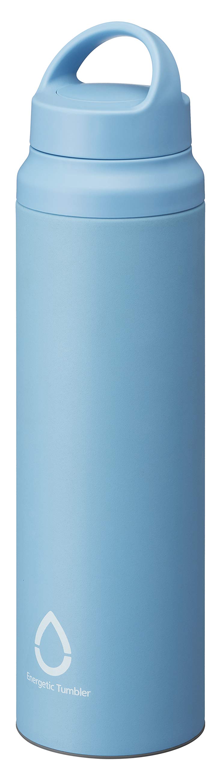 Tiger Thermos Water Bottle 800Ml [Slant Handle] Japan Sahara Stainless Steel Lightweight Direct Drinking Blue Mcz-A080A