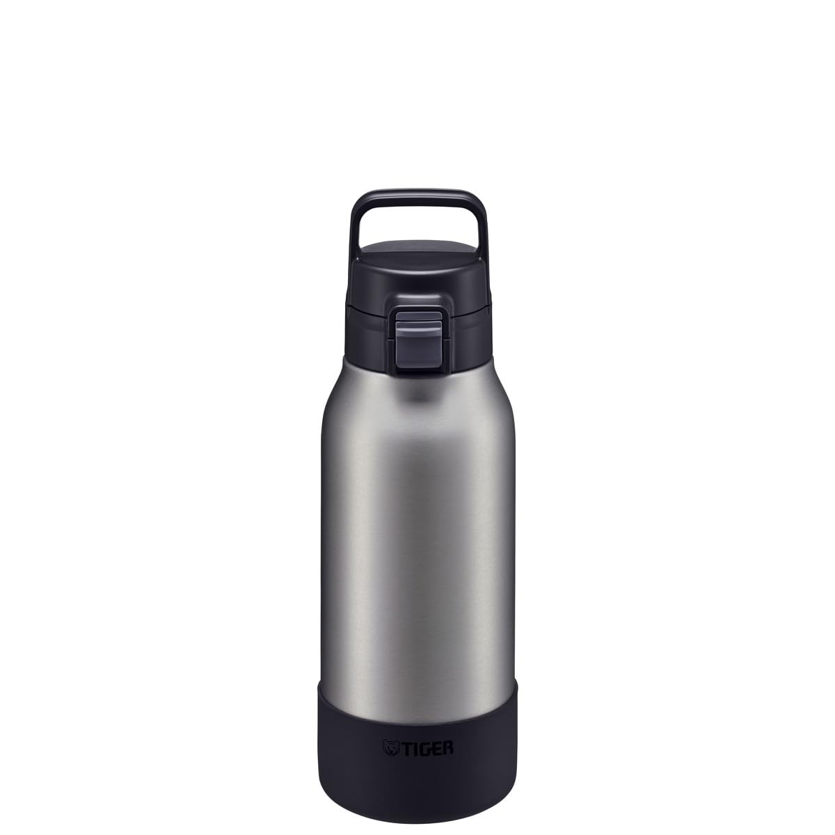 Tiger 1L Black Matte Stainless Steel Sports Water Bottle Cold Storage