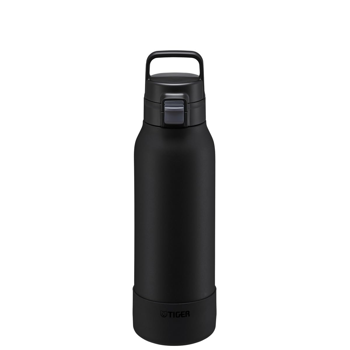 Tiger Stainless Steel Vacuum Flask 1.2L Wide Mouth Black Water Bottle for Sports Cold Storage