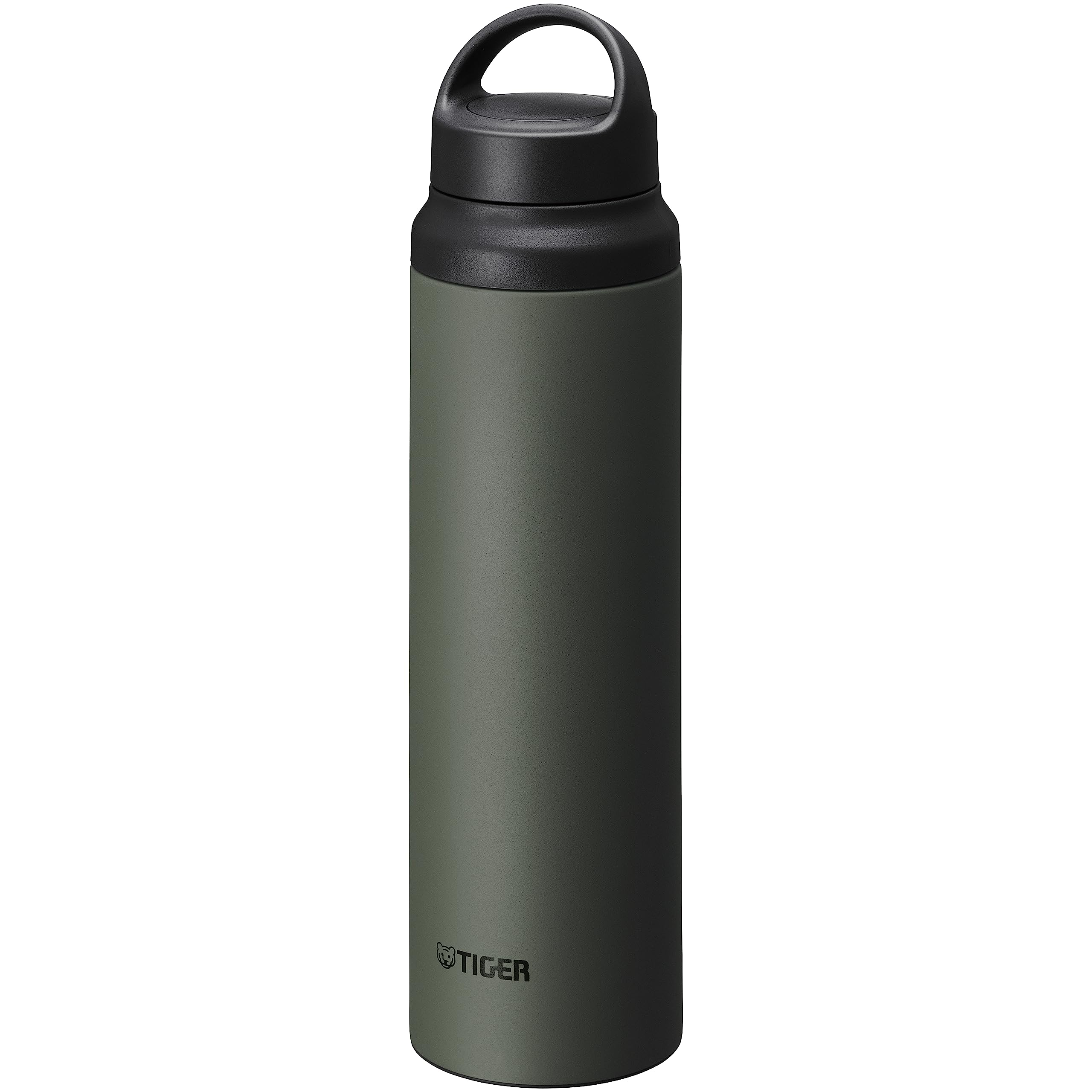 Tiger Lightweight Stainless Steel Vacuum Flask 800ml with Handle Moss Forest Green