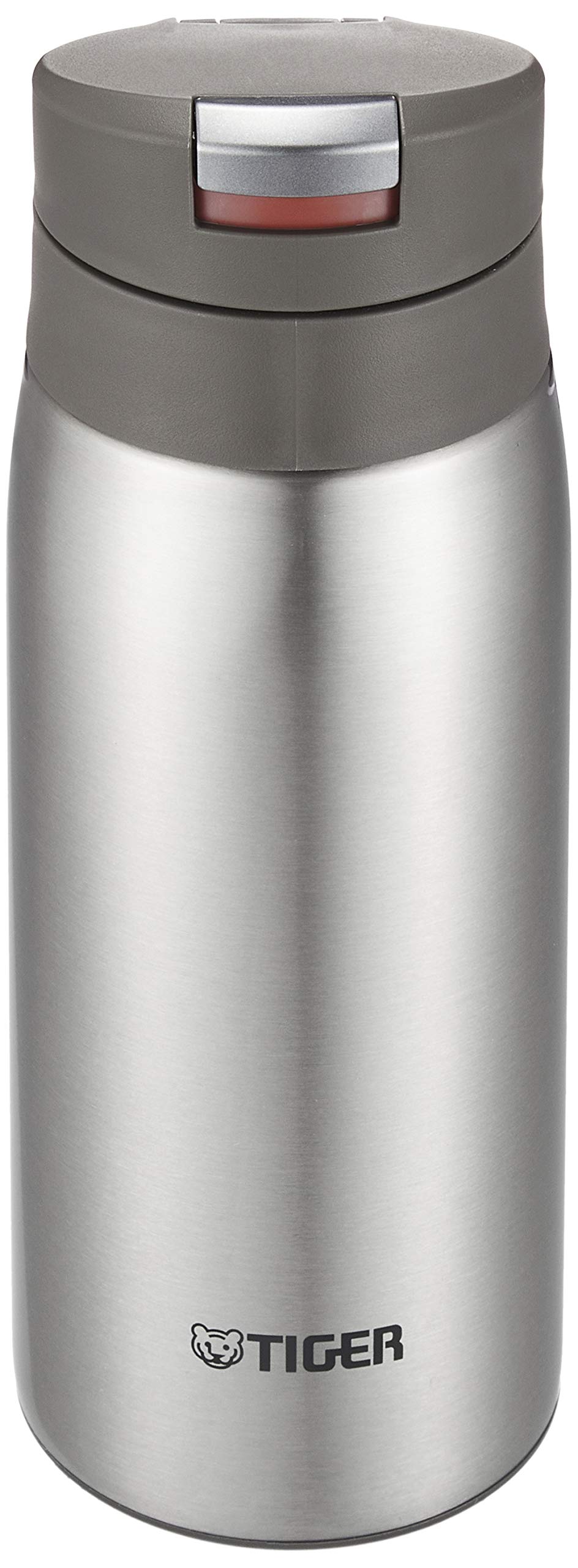 Tiger One Touch Mug Bottle Stainless Steel Water Bottle Silver - 350ml