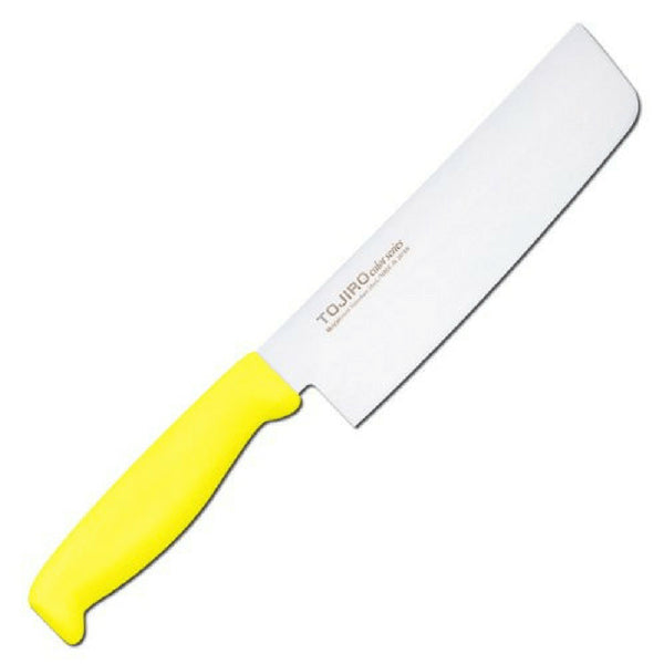 Tojiro Color Mv Nakiri With Elastomer Handle Yellow