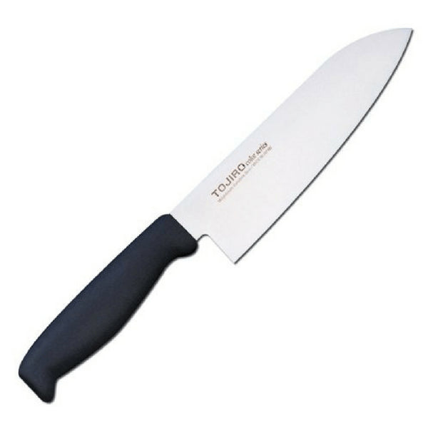 Tojiro Color Mv Santoku With Elastomer Handle Black