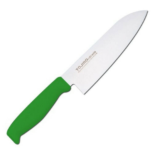 Tojiro Color Mv Santoku With Elastomer Handle Green