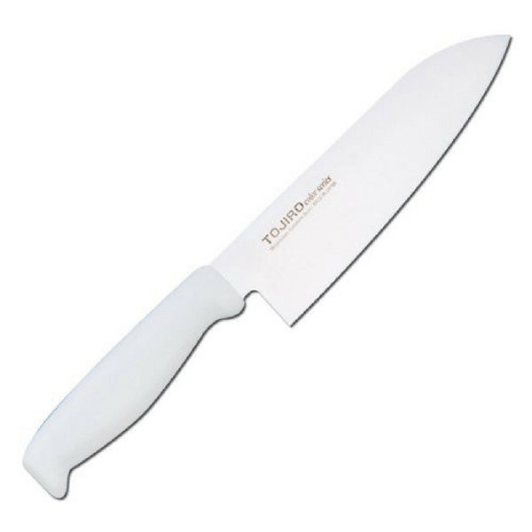 Tojiro Color Mv Santoku With Elastomer Handle White